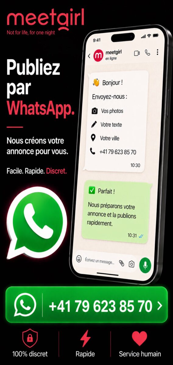 Publier une annonce Meetgirl par WhatsApp
